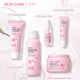 Facial Skin Care Set Skin Cleaning Sakura Skincare Set For Women Girls With Cleanser Toner Face Serum Cream Eye Cream