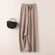 BELIARST Cashmere pants ladies high waist wide leg pants casual knitted trousers 2021 winter 100% pure wool loose women's pants