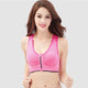 Women Front Buckle Zipper Bra Ladies Professional Shockproof Vest Running Yoga Fitness Sports Bra Weight loos Workout