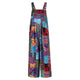 Vintage Summer Women Jumpsuits Suspender 90s Retro Wide Leg Overall Baggy Romper With Pockets Outfits