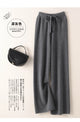 BELIARST Cashmere pants ladies high waist wide leg pants casual knitted trousers 2021 winter 100% pure wool loose women's pants