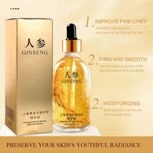 100ml 24k Gold Hyaluronic Acid Nicotinamide Face Serum Anti Aging Facial Lifting Collagen Essence Skin Care Whitening Serum