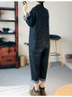 Oversized Denim Jumpsuit Suit Women Blue Denim Long Sleeve Playsuits High Waist New Fashion Tops Casual One Piece Outfit Women