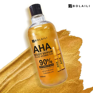 ALPHA Hydroxy Acids 24K Gold Face Body Serum Vitamin C&E Essence Firming Moisturizing Spots Remover Whitening Skin Care 500ml