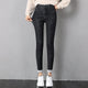 2023 Women Thermal Jeans Winter Snow Warm Plush Stretch Jeans Lady Skinny Thicken Fleece Denim Long Pants Retro Pencil Trousers