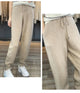 100% Merino wool cashmere women's knitted wool pants in autumn and winter new elastic waist fashion feet pants.