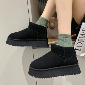 2023 New Classic Thickened Fluff Women's Snow Boots Comfortable Warm Ankle Boots Women Winter Ladies Shoes Chunky Botas Mujer