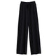 New Knitted Women Pant High Strecth Casual Trousers High Waist Drawstring Slim Fit Wide Leg Pant Full Length Autumn Winter Pants