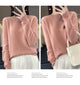 New autumn and winter 100% Merino pure color O-neck cashmere sweater women's casual knitted top pullover