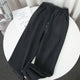 Winter Fleece Harem Pants Women Unisex Loose Wide Leg Sweatpants High Waist Drawstring Comfortable Straight Baggy Sweatpants