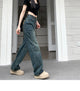 Wide Leg Jeans For Women High Waisted Contrasting Straight Leg Pant Autumn lady Loose Pants Streetwear