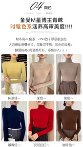 Women Turtleneck Basics Cashmere Sweater Autumn Winter Pullover 100% Merino Wool Knitwear Female Soft Slim Knitting New Top