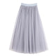 Half Length Skirt Spring and Autumn Three-layer Mesh Skirt Pettiskirt Long Princess Skirt Large Swing Skirt