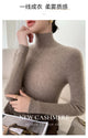 Women Turtleneck Basics Cashmere Sweater Autumn Winter Pullover 100% Merino Wool Knitwear Female Soft Slim Knitting New Top