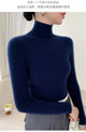 Women Turtleneck Basics Cashmere Sweater Autumn Winter Pullover 100% Merino Wool Knitwear Female Soft Slim Knitting New Top