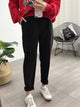 Winter Thicken Women Pencil Pants  Wool Pants Female 2019 Autumn High Waist Loose Trousers Capris Good Fabric