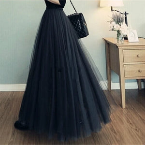 Half Length Skirt Spring and Autumn Three-layer Mesh Skirt Pettiskirt Long Princess Skirt Large Swing Skirt