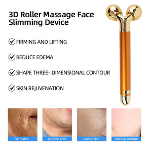 Skin care Permanent Beauty Tool Gold beauty roller lifting and pulling facial skin slimming tools facial wrinkles lesen beauty