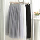 Half Length Skirt Spring and Autumn Three-layer Mesh Skirt Pettiskirt Long Princess Skirt Large Swing Skirt