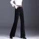 Rimocy Elastic Waist Corduroy Pants Women Autumn Winter Straight Velvet Pants Woman 2022 Pocket Loose Casual Trousers Ladies