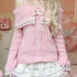 Pretty Cute Outfits Harajuku Cosplay Sweater Kawaii Lace Trim Off Shoulder Pullovers Y2K Aesthetic Vintage Long Sleeve Jumpers