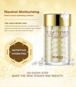 2pcs BIOAQUA Pure Pearl Face Cream Moisturizing Skin Firming Hydrating Facial Cream Beauty Health Skin Care