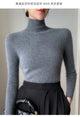 Women Turtleneck Basics Cashmere Sweater Autumn Winter Pullover 100% Merino Wool Knitwear Female Soft Slim Knitting New Top