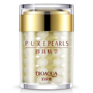 2pcs BIOAQUA Pure Pearl Face Cream Moisturizing Skin Firming Hydrating Facial Cream Beauty Health Skin Care