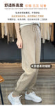 100% Merino wool cashmere women's knitted wool pants in autumn and winter new elastic waist fashion feet pants.